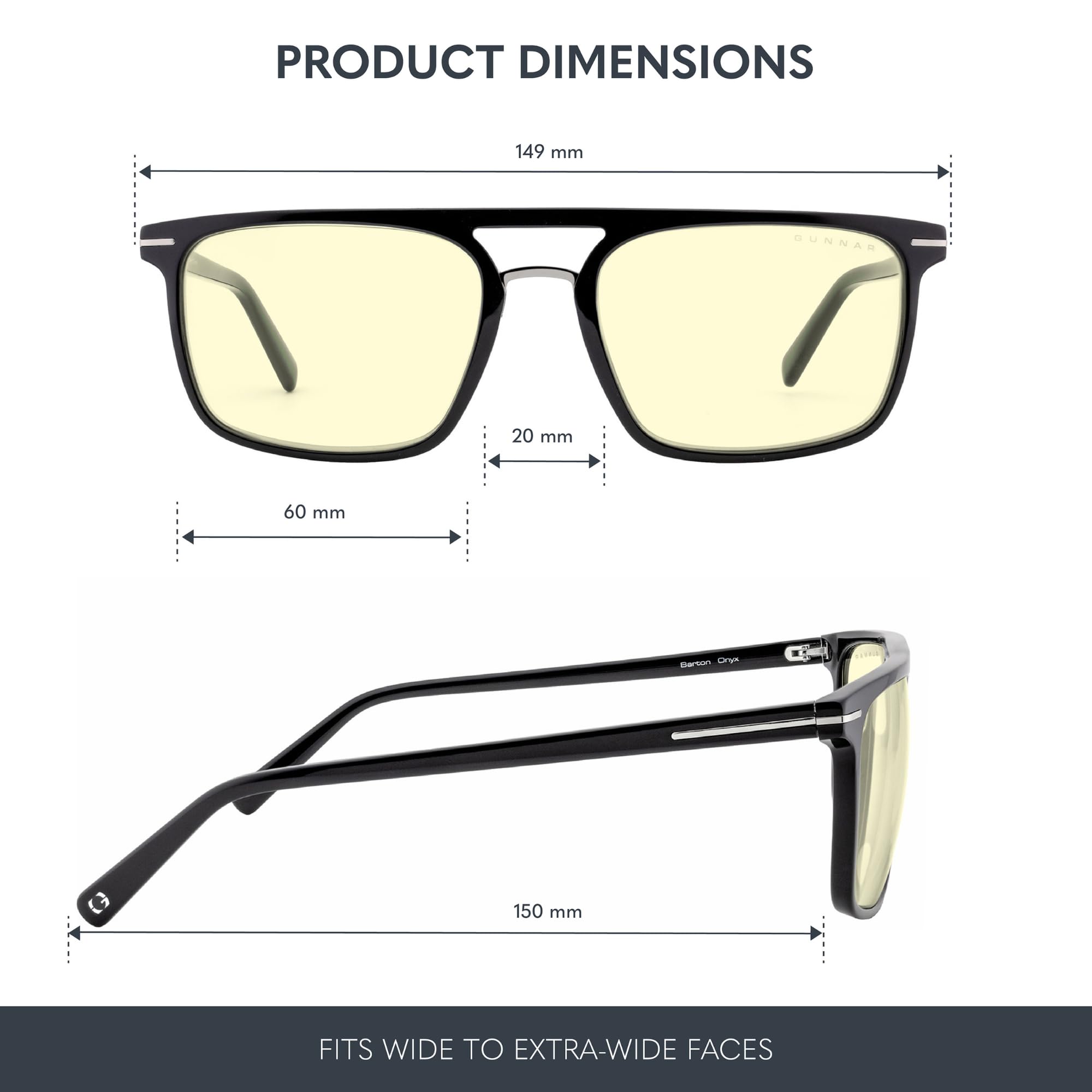 Gunnar Gaming-Brille - Barton - Blaulichtfilter