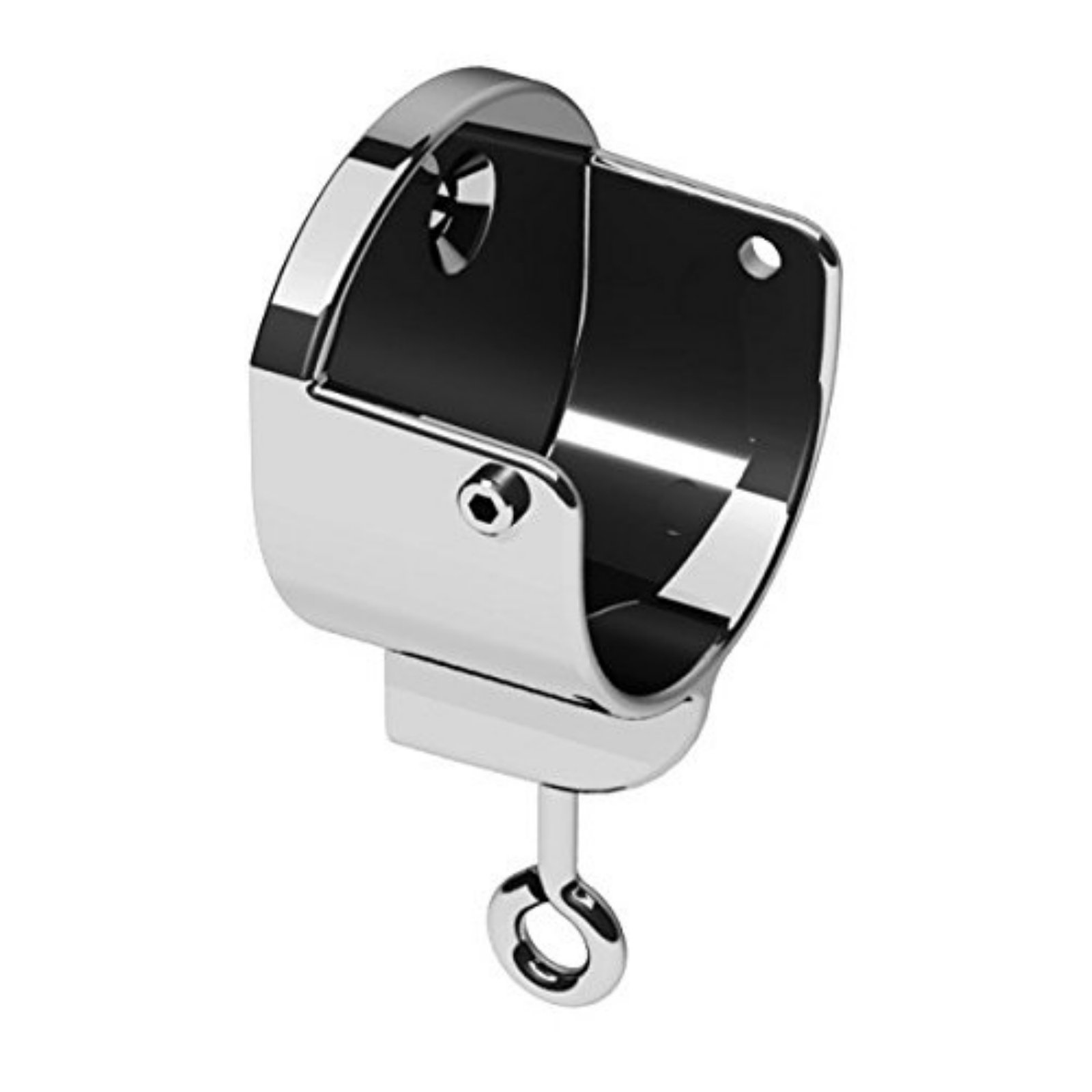 Swish Chrome Generic 35Mm Metal Curtain Pole Recess Bracket,
