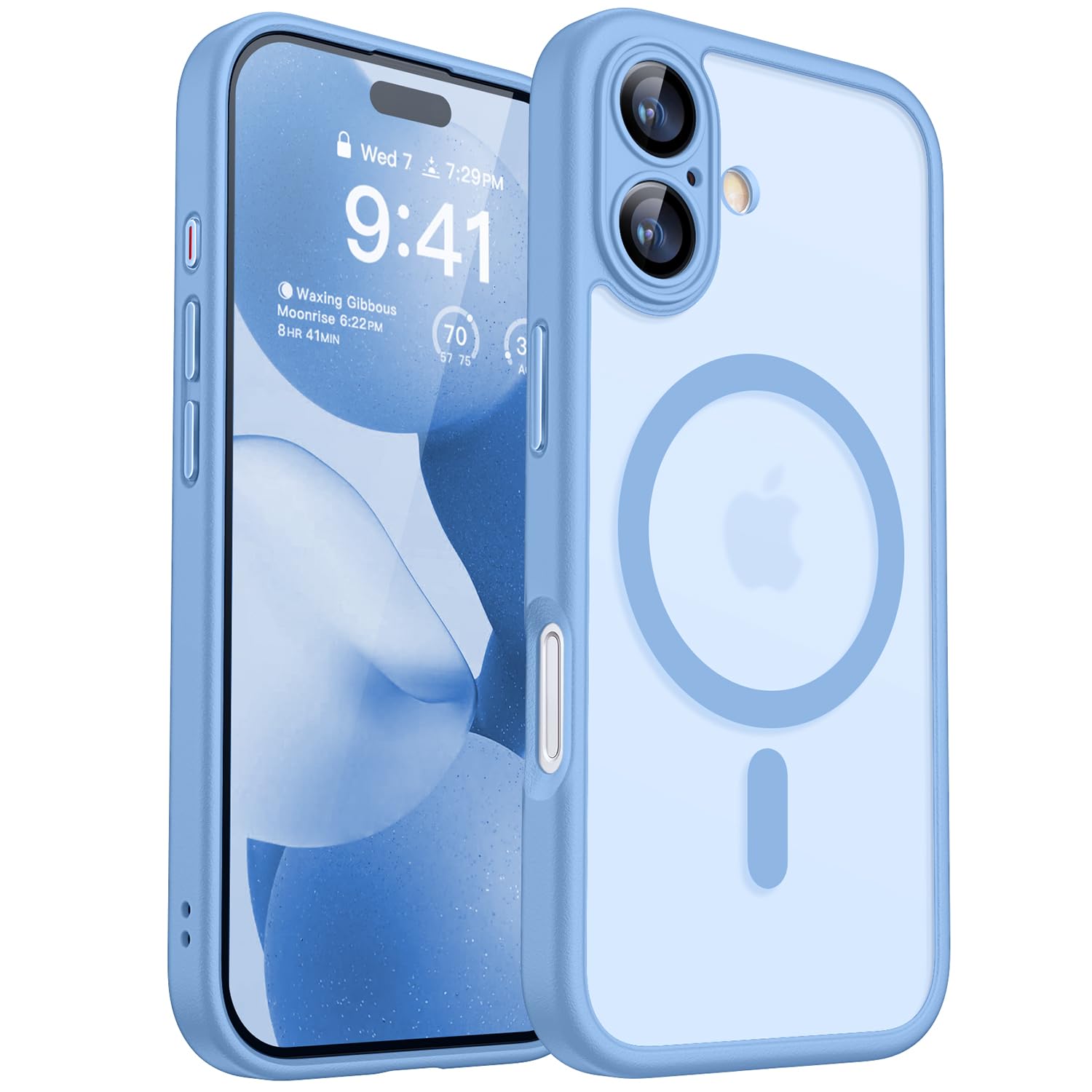 CANSHN Magnetic Shockproof for iPhone 17 Case, Light Blue