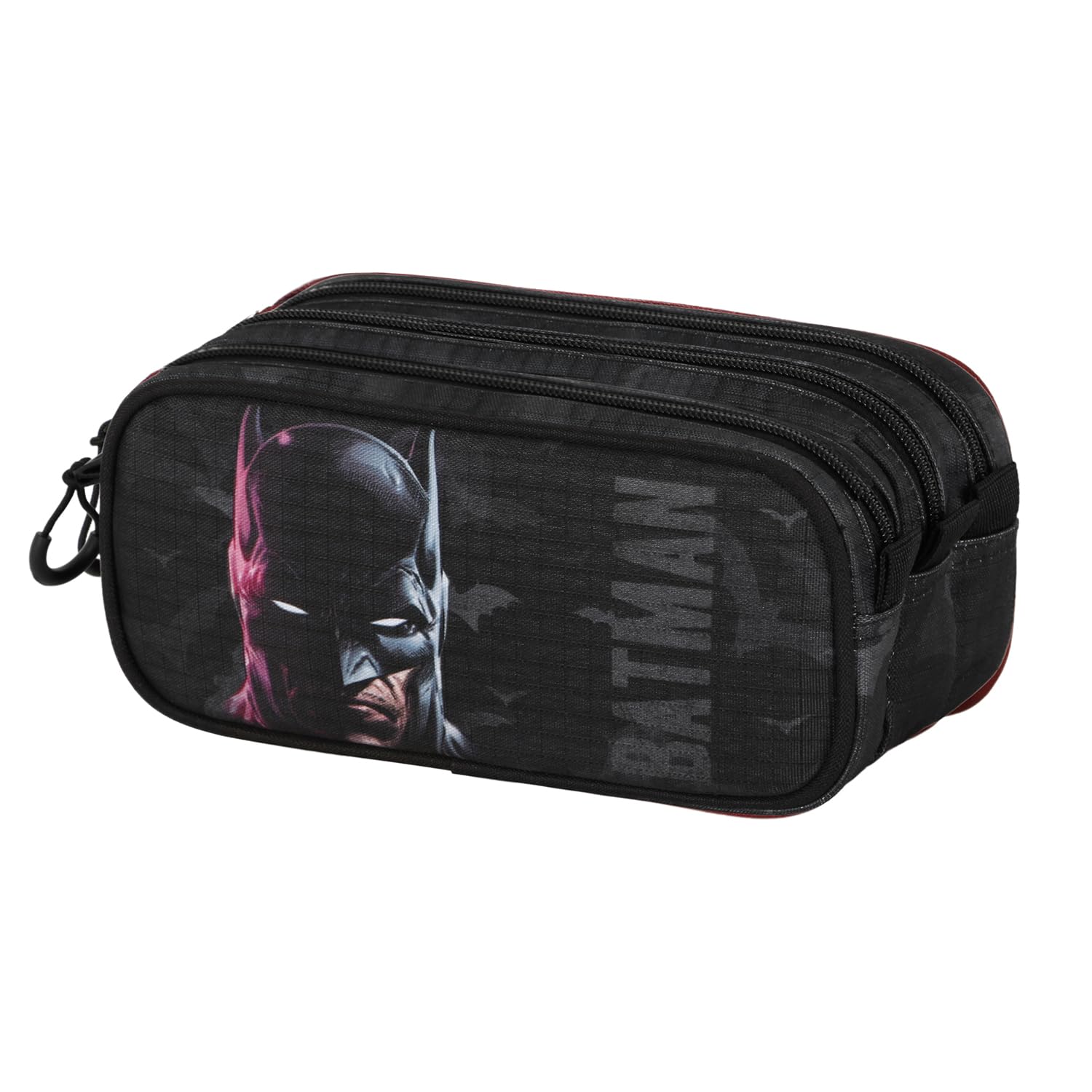 Karactermania Batman Face-Fan Trick Pencil Case 2.2, Black, 23 x 11 cm