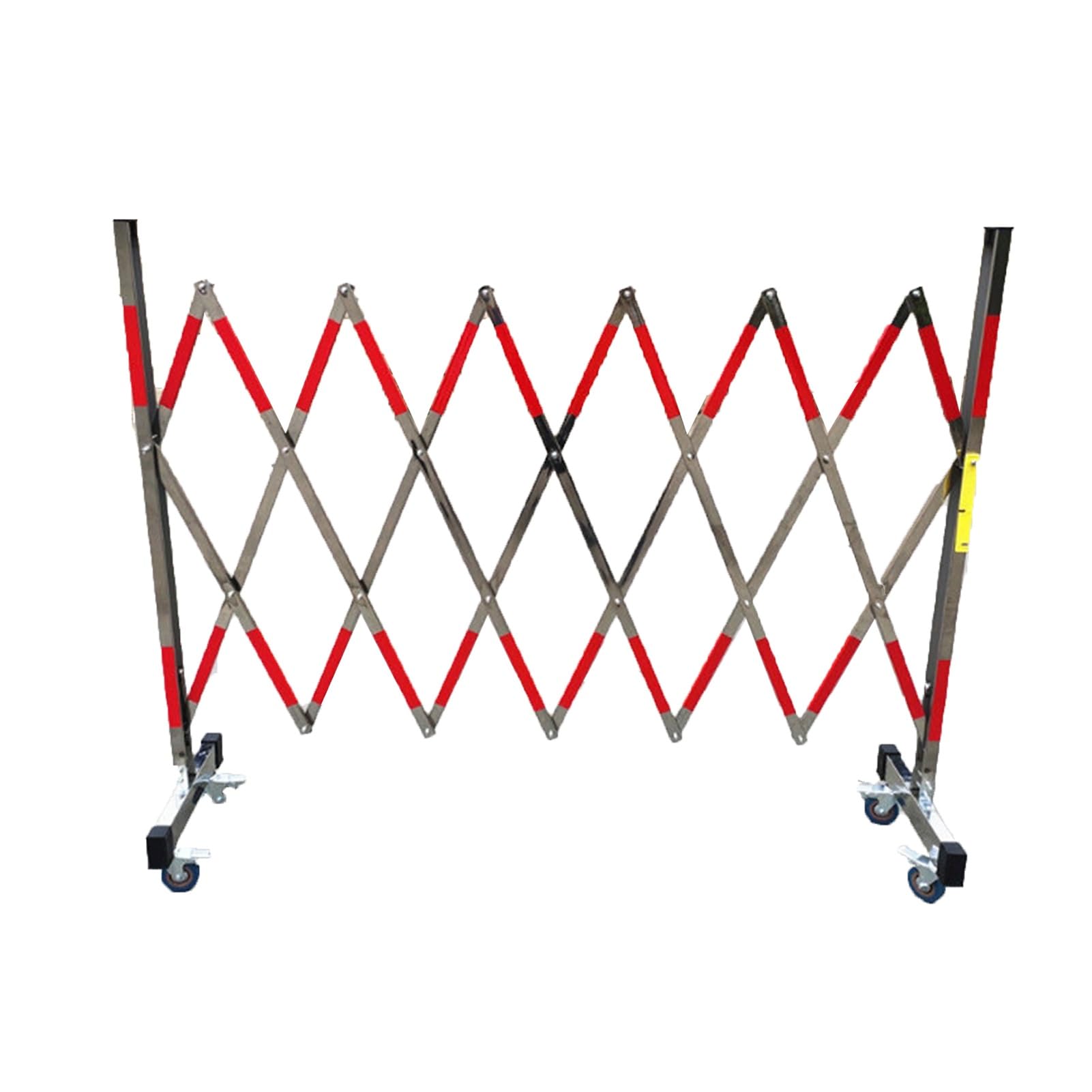 Robuste, ausziehbare Metall-Absperrgitter für Baustellen und Lagerhallen, 200 cm / 6,5 Fuß