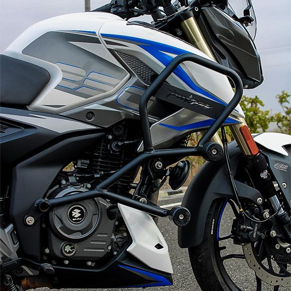 Image of Premium Crash Guard with Frame SlidersCompatible with Bajaj Pulsar N160 | N250 | F250 (Heavy Duty) (Crash Guard ADV)