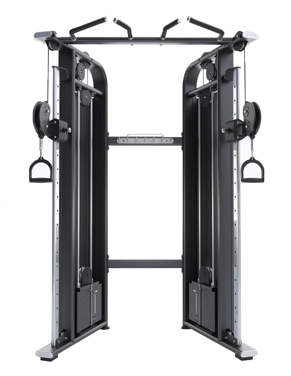 Multi Workout Functional Trainer E22, Gym Professional Heavy Duty Strength Training Machine, Adjustable Dual Pulleys Pull Up Station