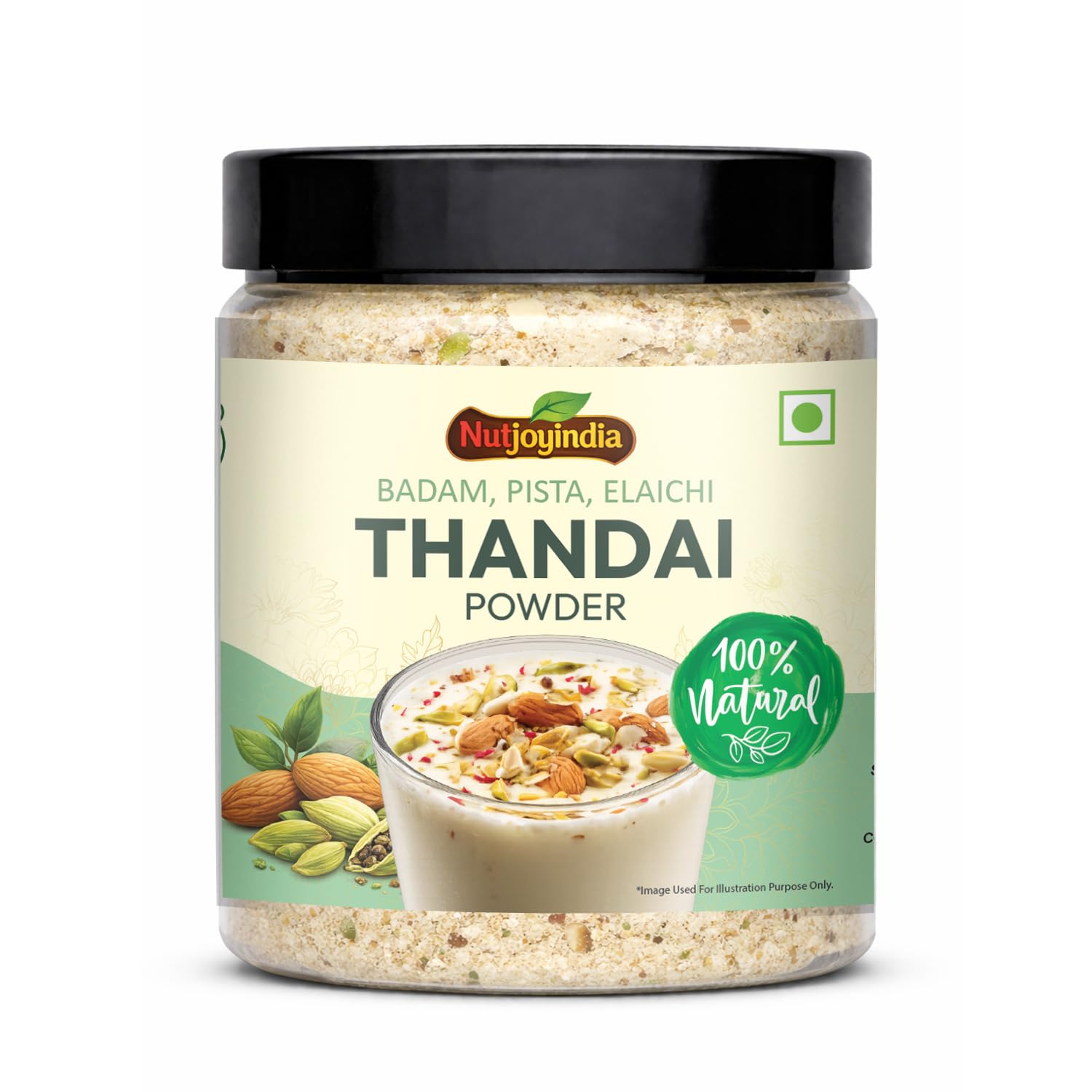 NutjoyIndia Thandai Powder 250g | Badam Pista Elaichi Mix | Instant Traditional Thandai Drink | 100% Natural, No Preservatives | Summer Cooling Beverage Mix-image-9