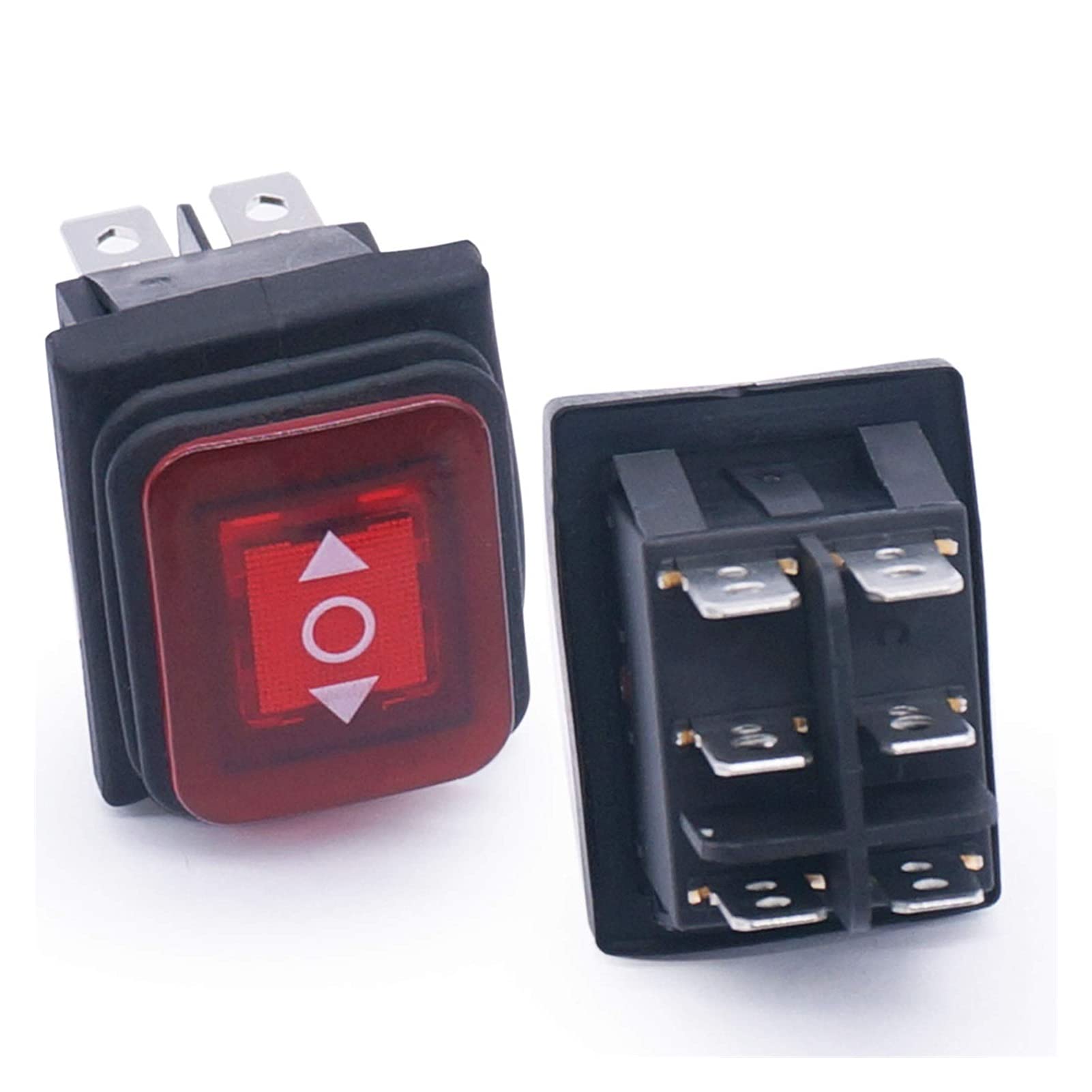 1pc KCD3 Doppio Interruttore a bilanciere for Barca Attiva/disattiva 6 Pin On-off 20A 125VAC (Color : One Color)