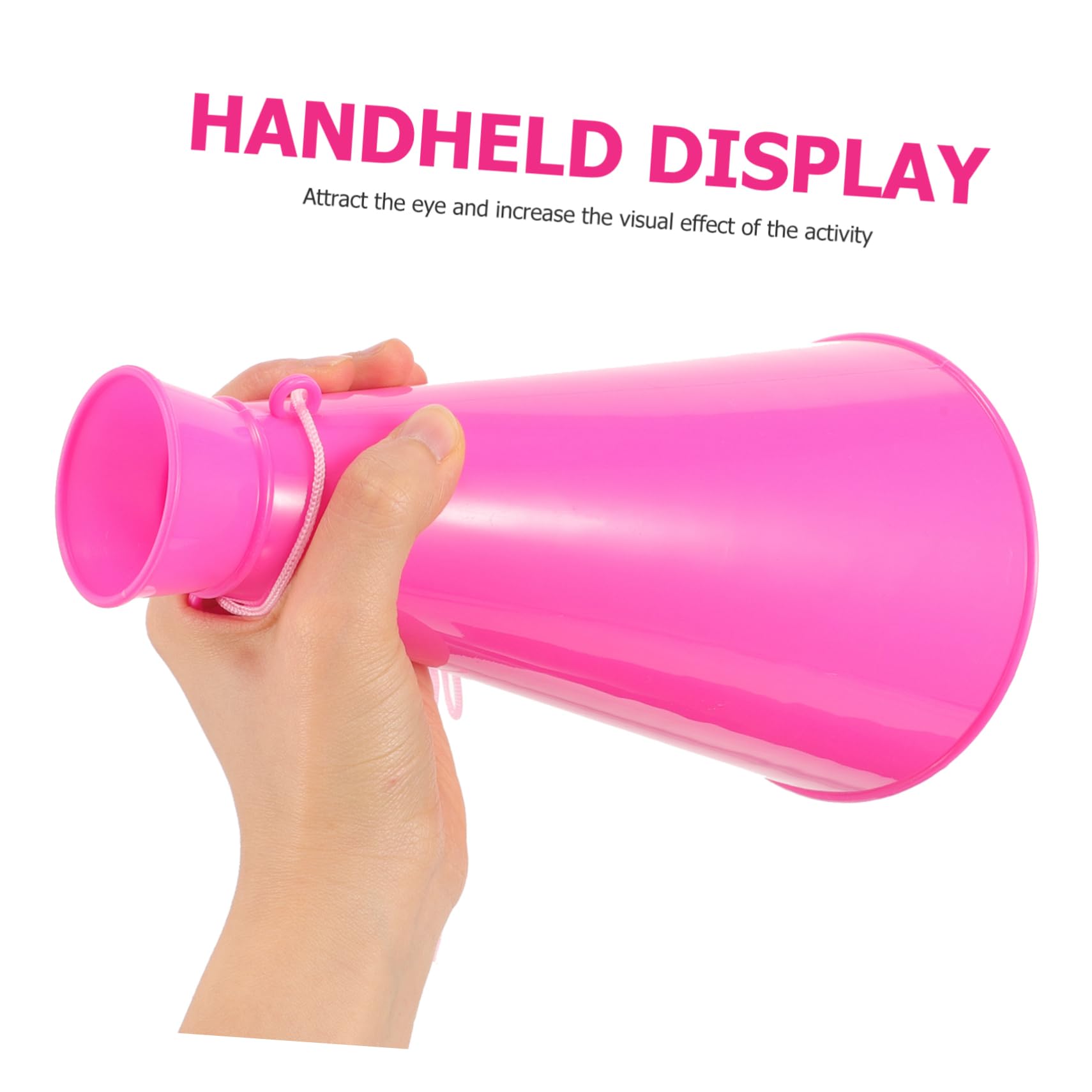 Toyvian Megafono Festa Plastica Rosa Tromba Portatile Altoparlante per Feste Sportivi Celebrazioni Allaperto