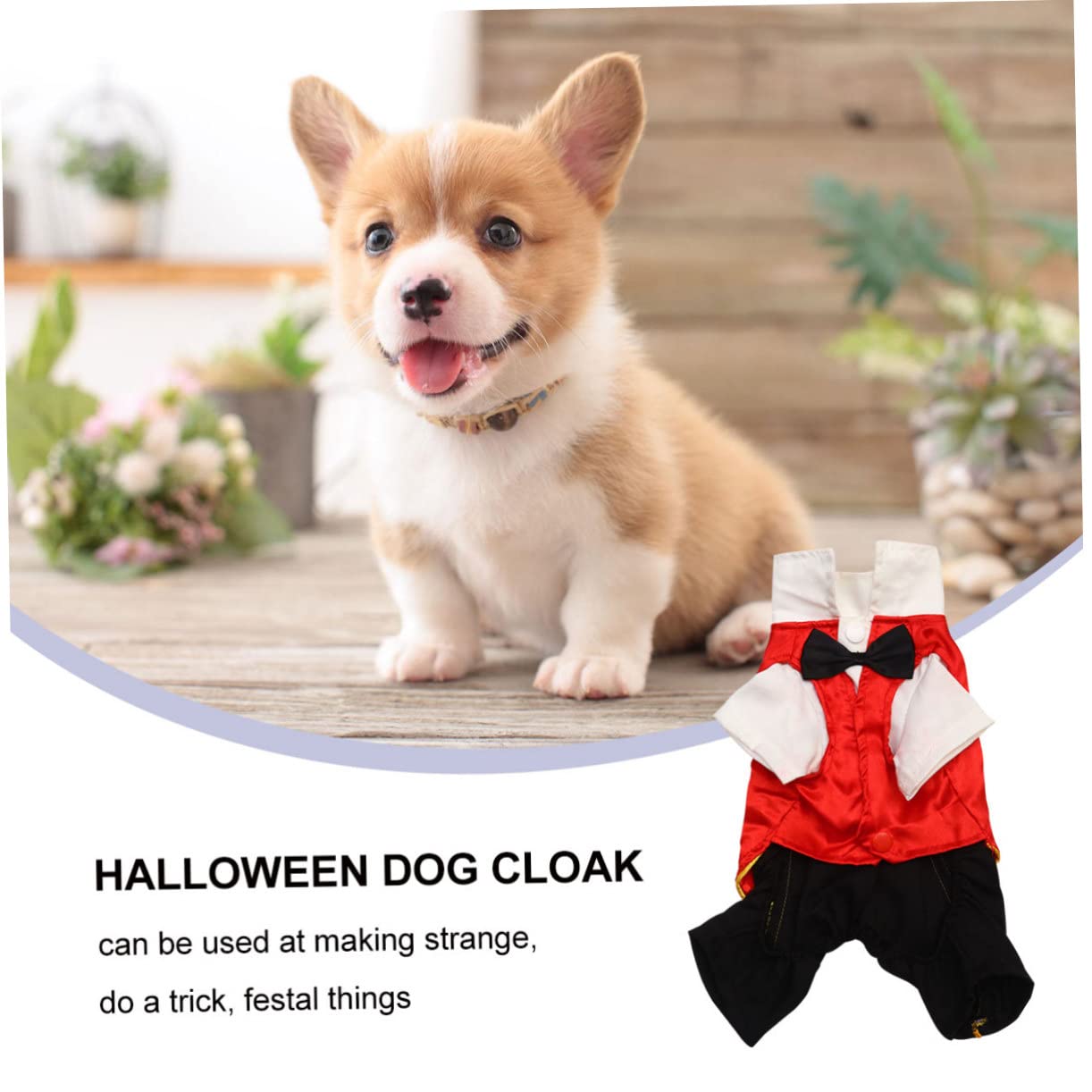 BESPORTBLE 2 Pezzi Costume Di Trasformazione Per Animali Domestici Vestiti Funky Costume Di Halloween Per Animali Domestici Da Sanguisuga Per Vestiti Per Cani Da Compagnia Forniture