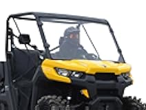 Heavy-Duty Full Windshield for Can-Am Defender HD5 / HD8 / HD10 / HD 11/ MAX (See Fitment)|Standard 1/4