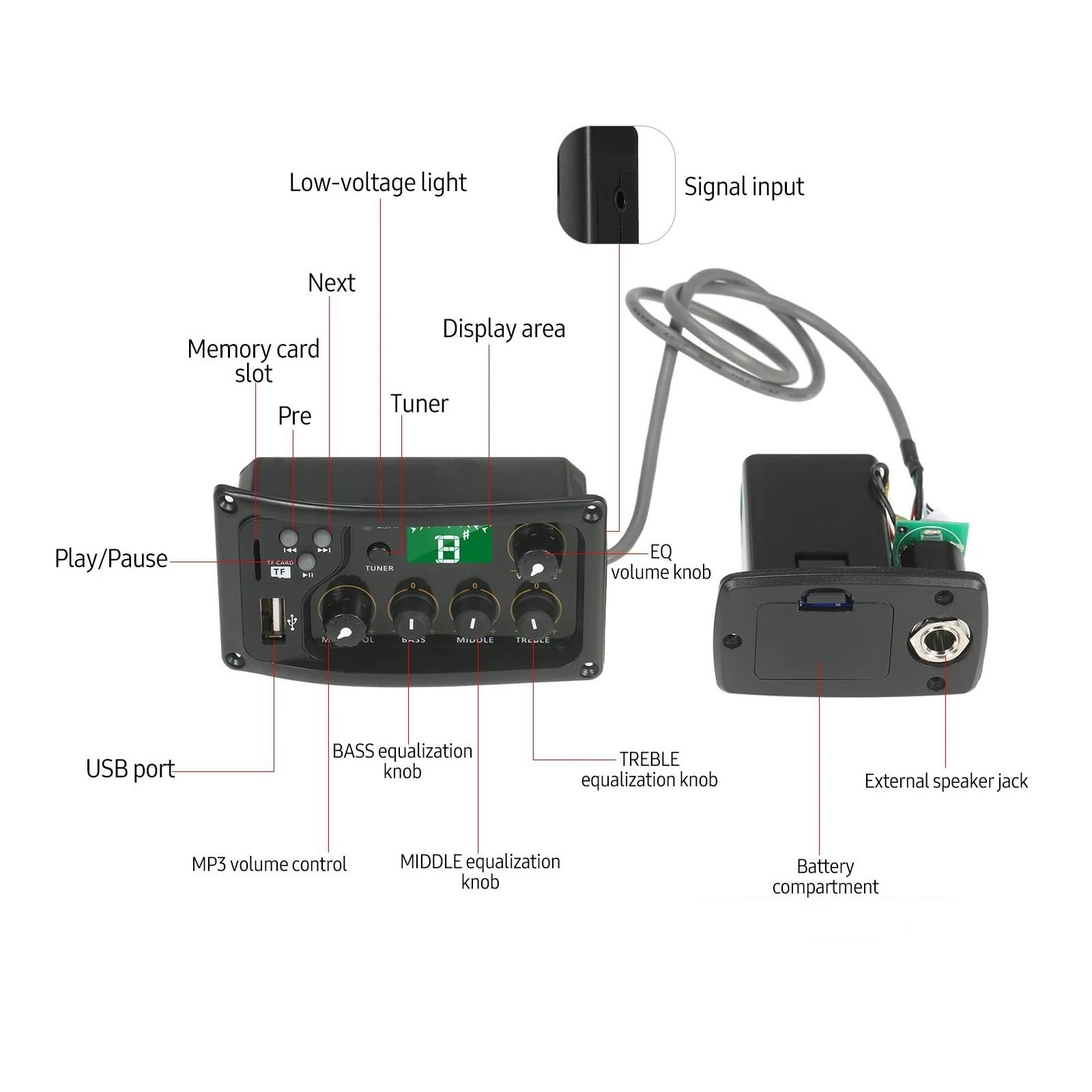 Amazon.co.jp: 3 バンド EQ イコライザー システム アコースティック 