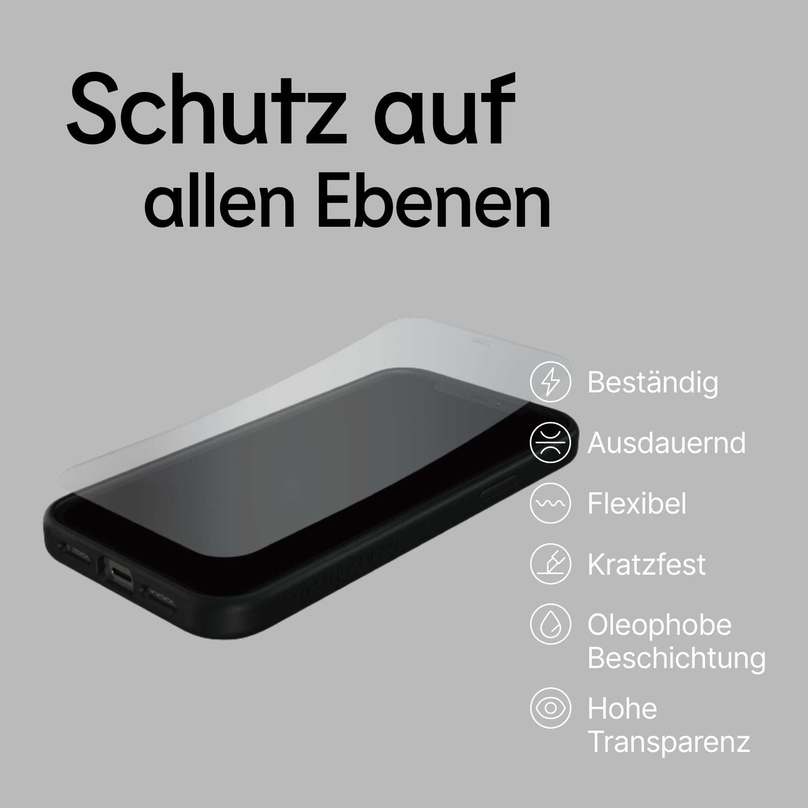 RhinoShield Impact Displayschutzfolie für iPad 10-10.9 Zoll / A16 | Hohe Transparenz, ultra-klar, stoßfest, stoß- und kratzfest, fingerabdruckresistent