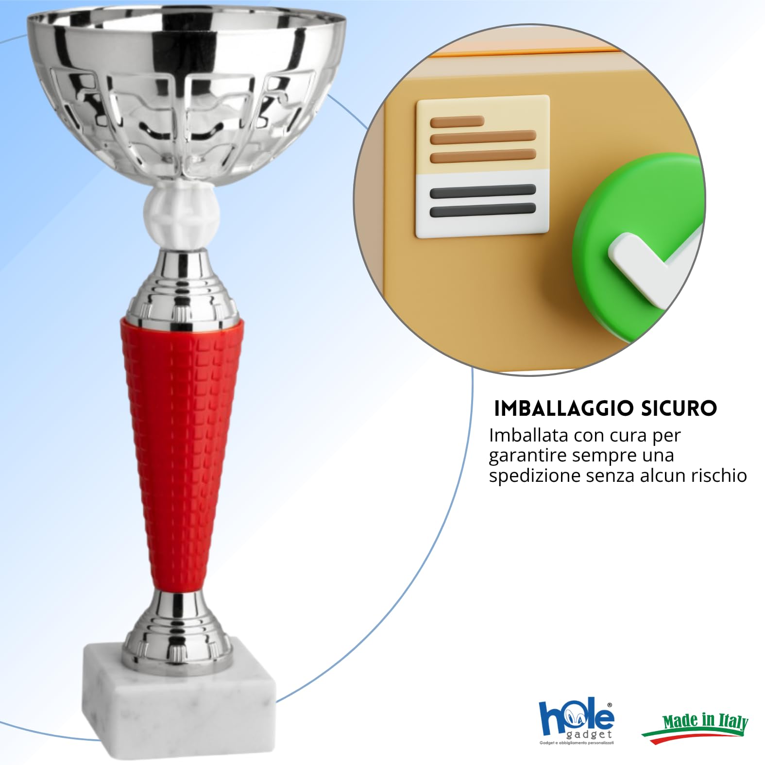 Coppa Trofeo Personalizzati, Premiazioni Singole o in Set Completi, Sportivi per Eventi, Calcio, Fantacalcio, Basket, Padel, Personalizzabile su Targhetta cod. 13.401