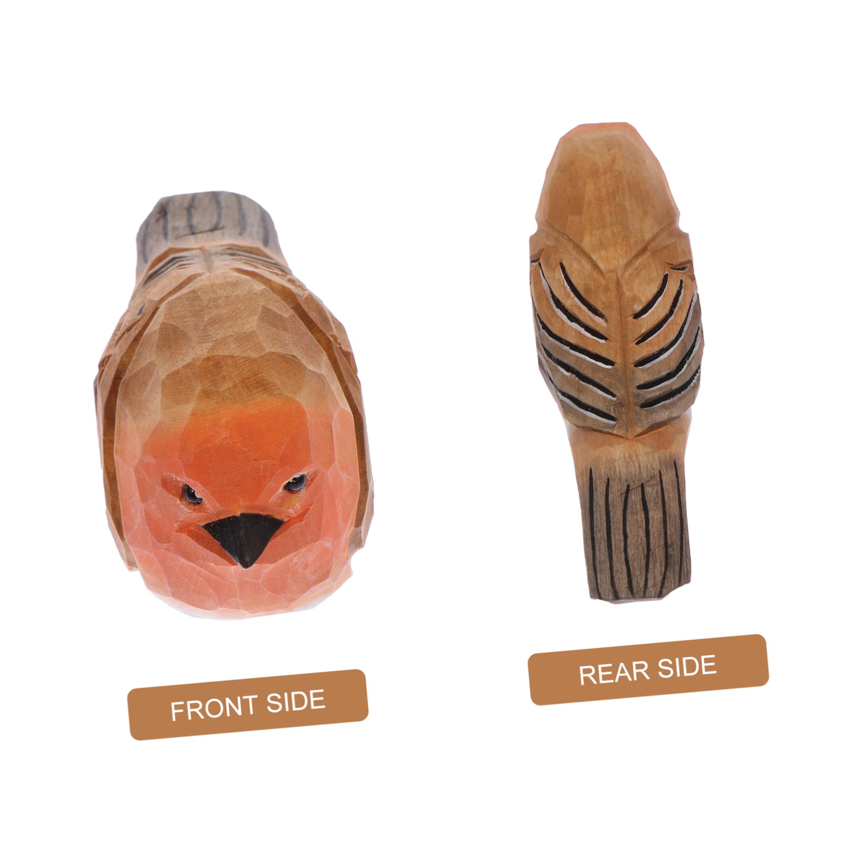 Cabilock 5 Pcs Ornements d'oiseaux Parure D'Oiseau Parure D'Oiseau en Bois Décor D'Oiseau De Bureau Décoration De Bureau Bel Ornement D'Oiseau Ornement D'Oiseau en Bois Enfants