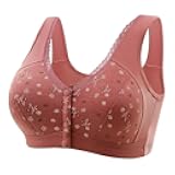 Daisy Bras for Older Women Front Button Close Convenient Everyday Bra 2025 New Comfortable No Underwire Gathering Bra