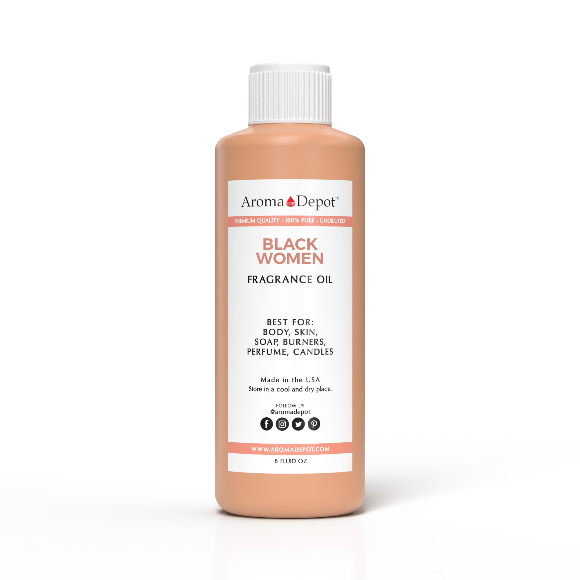 Black Women 8 oz Fragrance Oil I Perfume I Skin Oil I Scented Oil.Bath Bombs, Body Butters, Creams and lotions. Few Drops in The Diffuser, Burners, or Warmers.