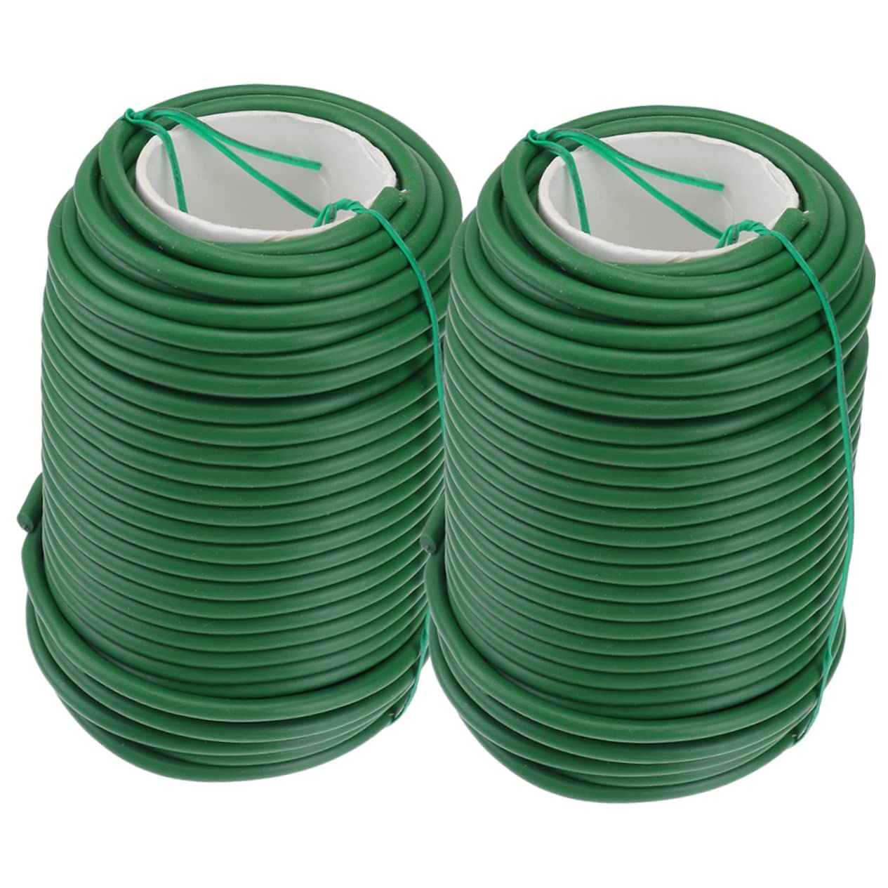 Toyvian Liens Souples pour Plantes de Jardin, 2 Rouleaux TPR Fer Vert | Attaches Réutilisables pour Arbustes et Vignes, Fixation des Fleurs, Usage Extérieur, Lot de 2 Rouleaux