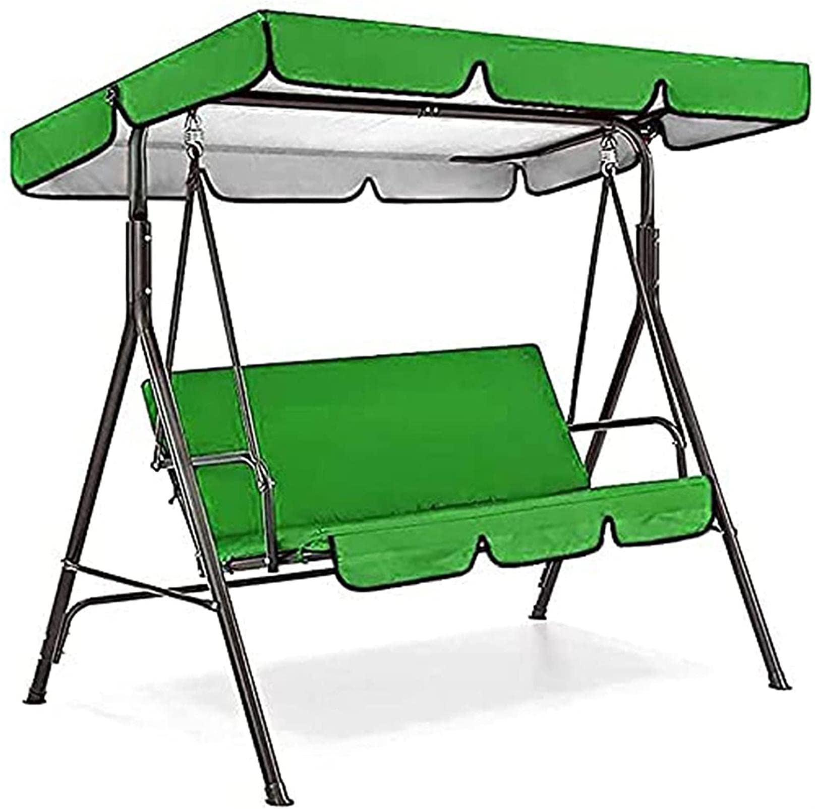 Hollywoodschaukel-Ersatzdach, wasserdicht, Terrassenschaukelabdeckung, Sonnenschutz für Stuhl-Hängematte, langlebig, Allwetter-Markise, 