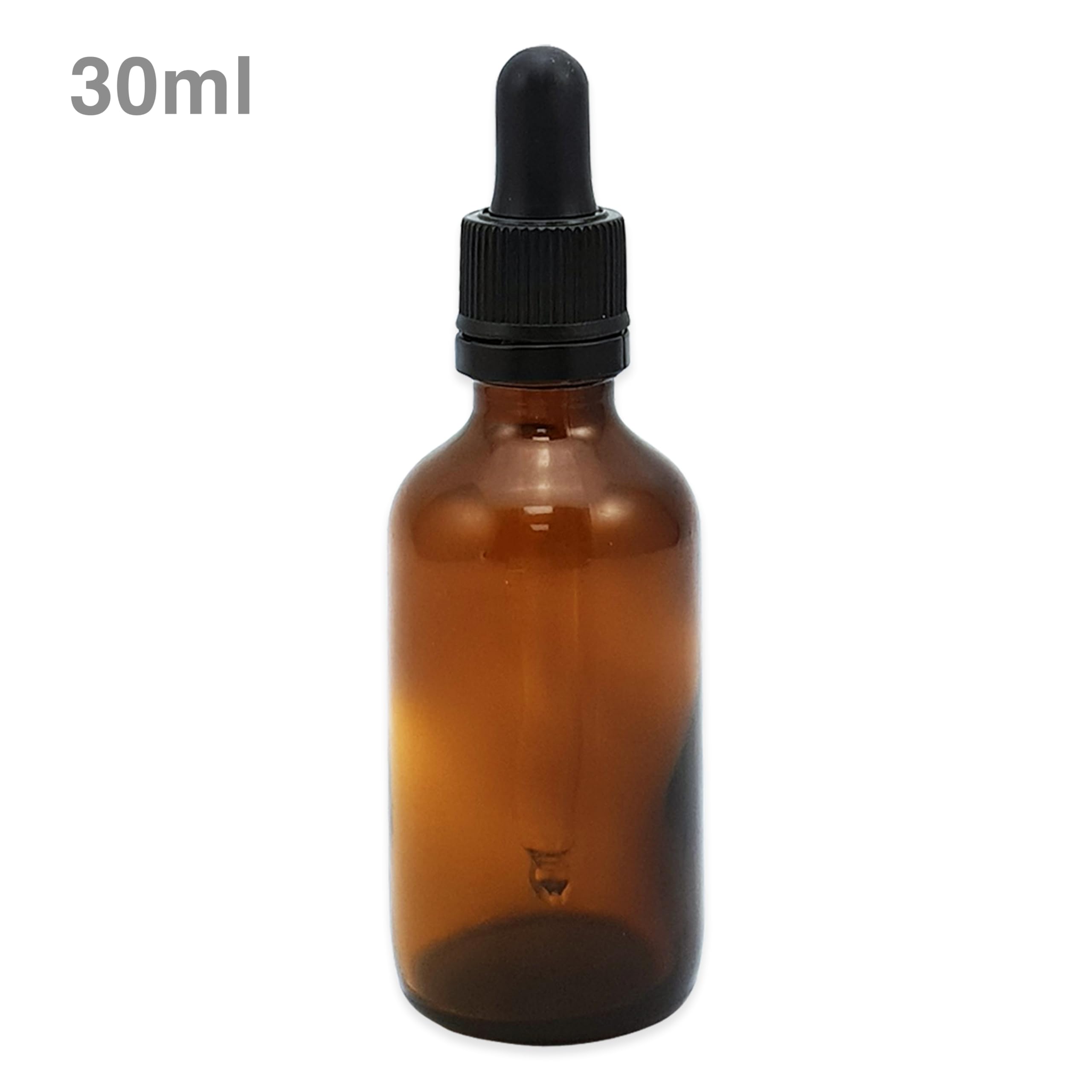Braunglas-Tropfflaschen mit manipulationssicheren Pipettendeckeln, 30 ml, erhältlich in Packungen mit 5, 10 oder 20 Stück (20 Stück)
