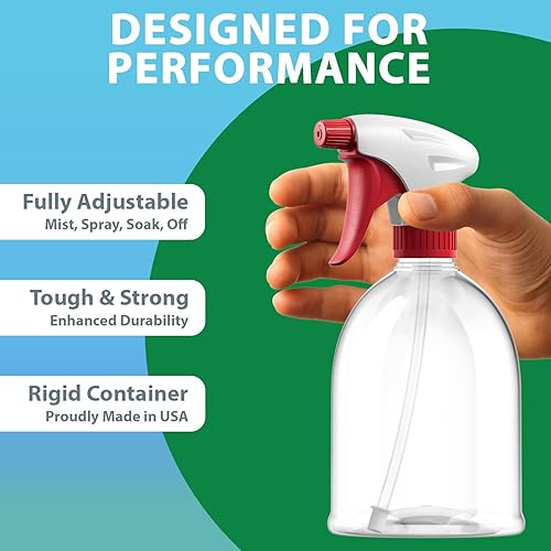 Miniatura 6 de Botella de spray  Paquete de 2  MistStream, botellas de spray vacías de 16 onzas para soluciones de limpieza, 100% a prueba de fugas, sin BPA,