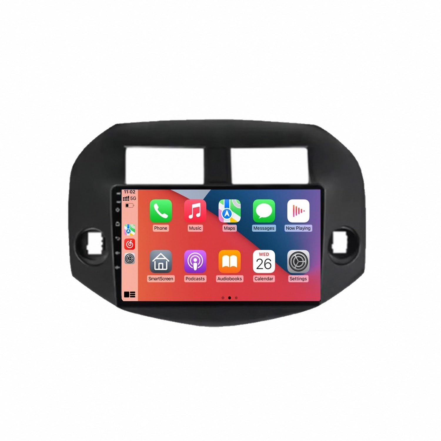 Car Stereo Carplay Radio de Coche para Toyota RAV4 Rav 4 2005-2013 Soporta Bluetooth, Control Volante, USB, WiFi, 4G, Mirror-Link, GPS Navegador/Radio FM, 4 Nuclear 2G+32G