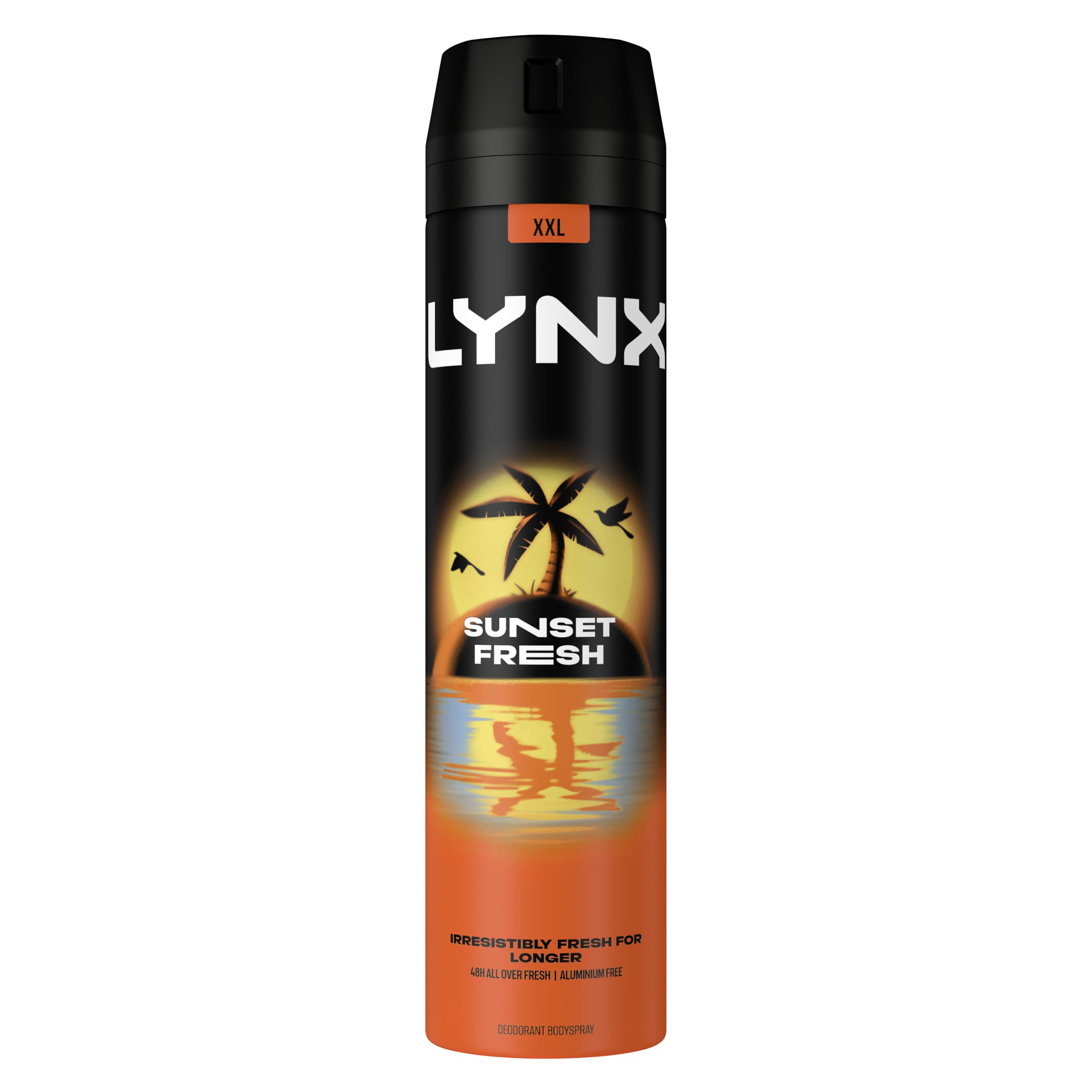 Lynx Men Sunset Fresh Deodorant Body Spray With A Mango & Mandarin Scent For 48 Hour All-Over Freshness 250 Ml, Pack Of 6