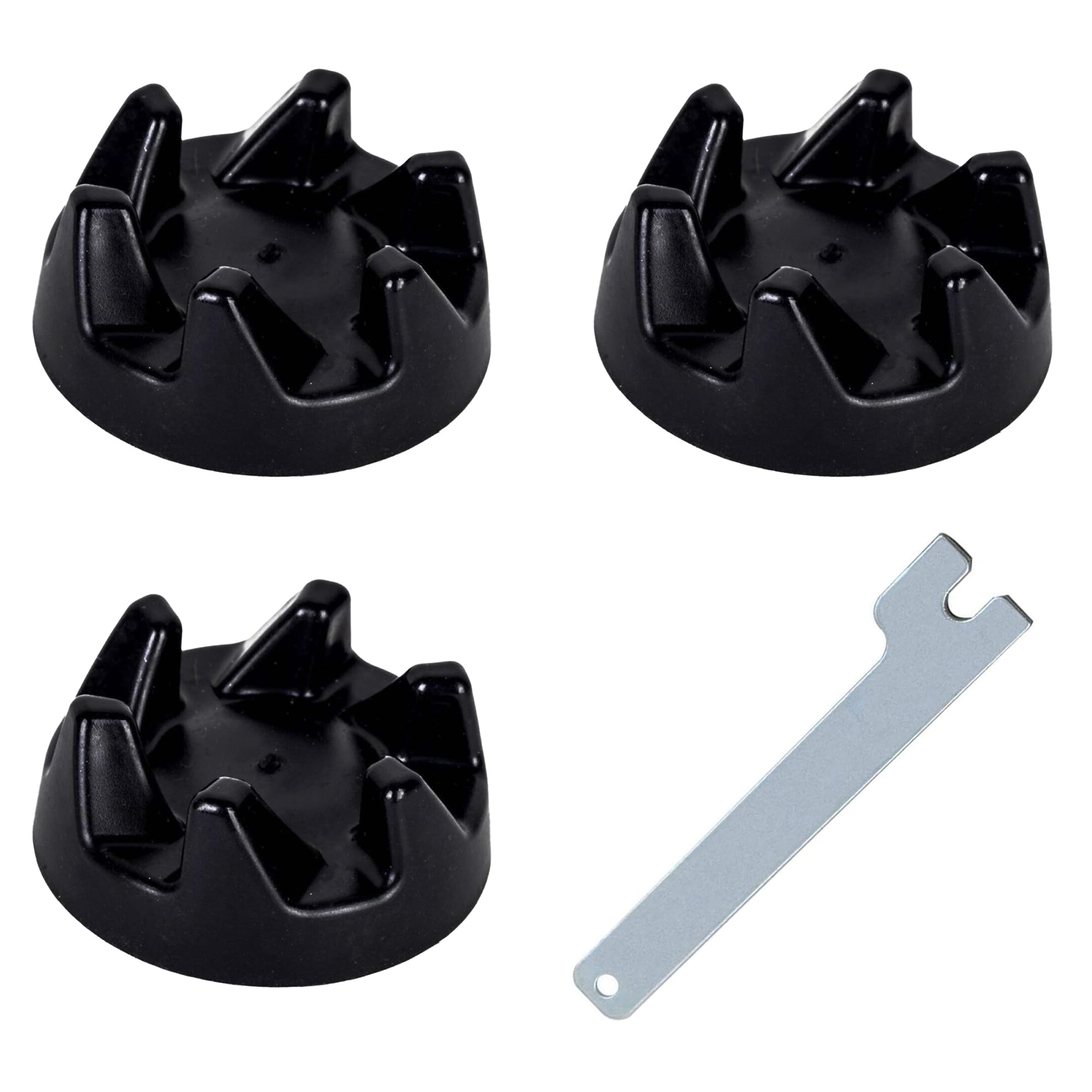 3 Pack Blender Coupler for KitchenAid 9704230, Replacement Blender Rubber Coupler Gear Clutch with Spanner, Compatible with KitchenAid KSB52, KSB5, 5KSB5 and 5KSB52