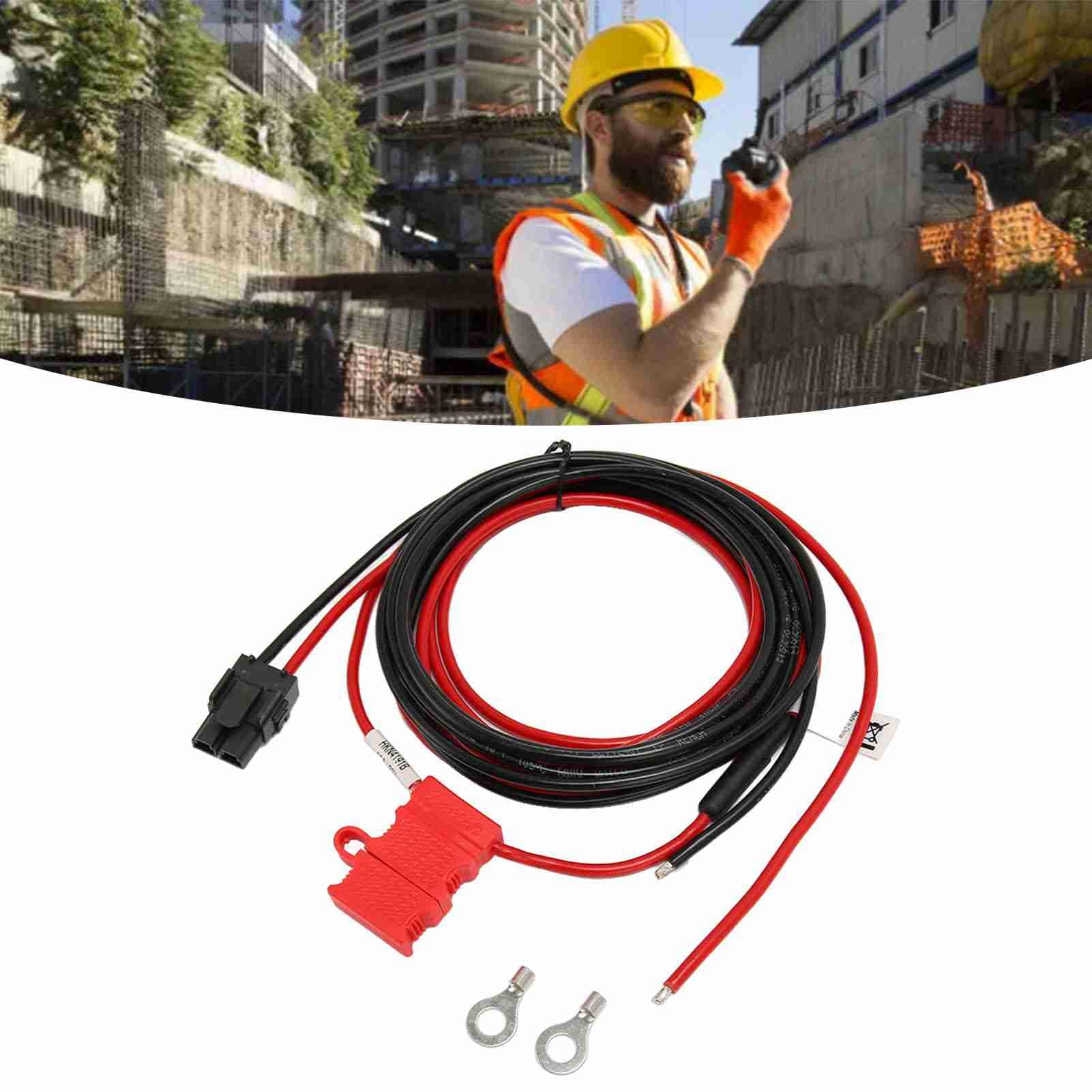 Cavo di Alimentazione Radio, Fusibile da 15 A, Cavo di Alimentazione Walkie-talkie Durevole per R8200 SLR5300 da 9,5 Piedi, Compatibile con RKN4152A