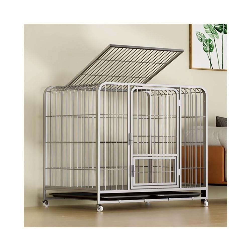 Gabbia per cani Trasportino for cani con chiusura rinforzata, for di taglia media, da interno, for animali domestici, adatto for fino a 36 kg Per uso domestico