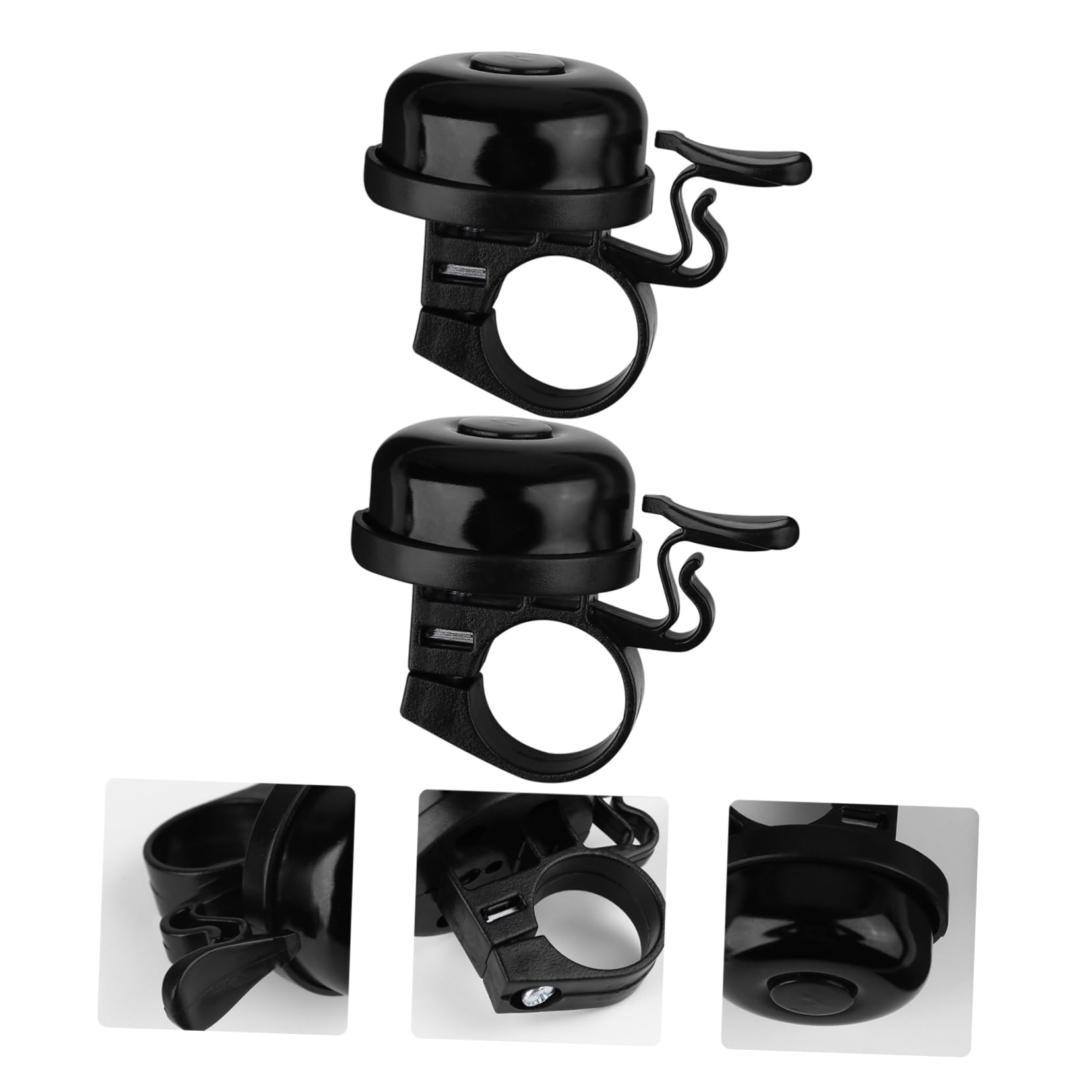 GRIRIW 2Pcs Retro Bike Bell Loud Sound Bicycle Ring for Mountain and Road Bikes Easy to Install Durable Design for Safety Warnings and Bike Decoration