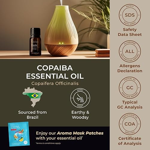 Miniatura 6 de Gya Labs Aceite esencial de Copaiba  0.34 onzas líquidas  para cabello, piel, difusor, aromaterapia y aroma de fabricación de velas de bricolaje