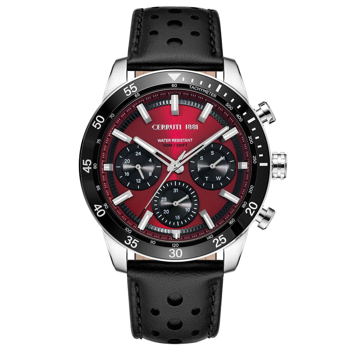 Cerruti 1881 - Armbanduhr Turchino - Quartz Uhrwerk - Gehäusedicke: 50.7 mm - Gehäusebreite: 44 mm - Edelstahl - 5 ATM