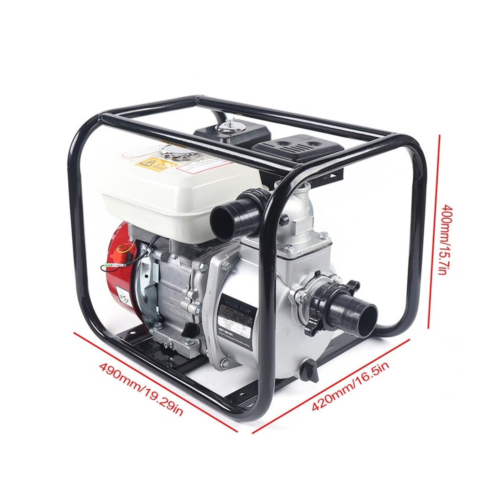 Bomba De Agua Gasolina 210 CC Y 6,5 HP, 4 Tiempos, For Trasvase, For Riego, Piscinas Herramientas Rendimiento Potente