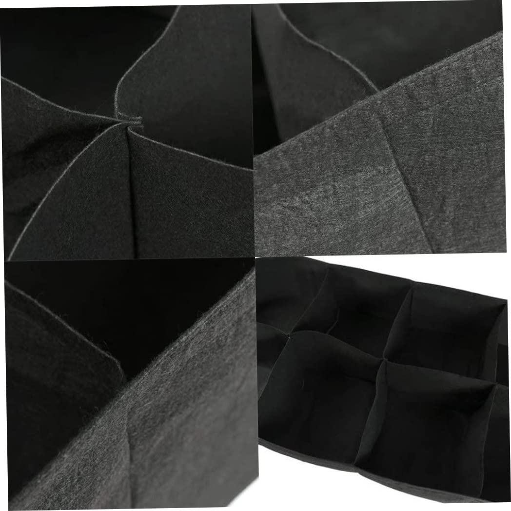 Bolsas de cultivo de plantas, camas de cultivo de tela, bolsas rectangulares, macetas de tomate y patatas transpirables para plantas vegetales al aire libre, flores (negro) Bolsa de plántulas