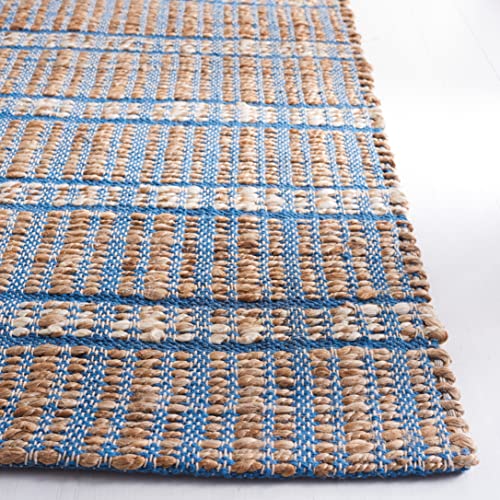 Tapete SAFAVIEH 244x305 cm Fibra Natural Azul y Beige miniatura 3