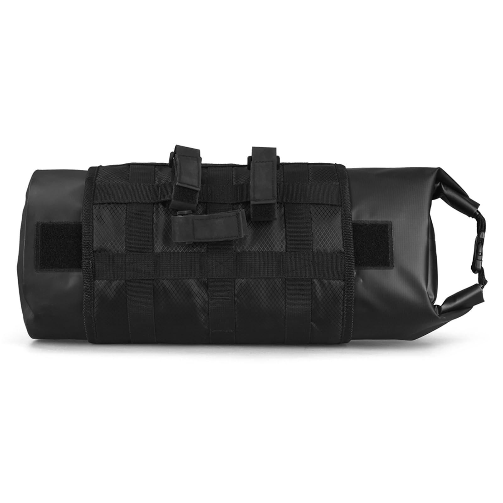 Lixada Wodoodporna torba rowerowa Mountain Road MTB rowerowa przednia rama kierownicy pannier sucha torba z regulowanym zamkiem błyskawicznym 3L-7L (czarna)