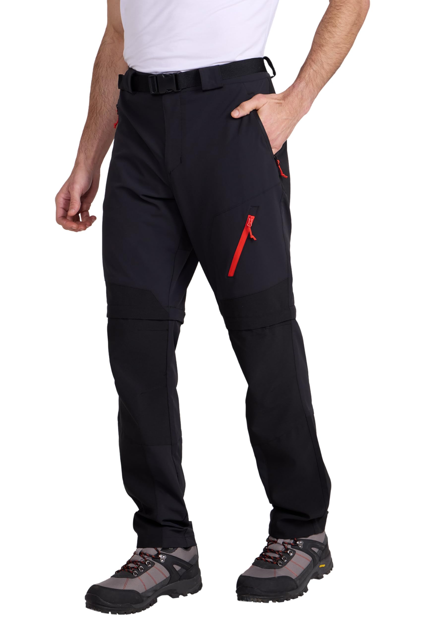 Mountain Warehouse Pantalon Convertible de Trekking Forest pour Homme - Pantalon de randonnée de Longueur régulière, résistant à l'eau - Printemps été