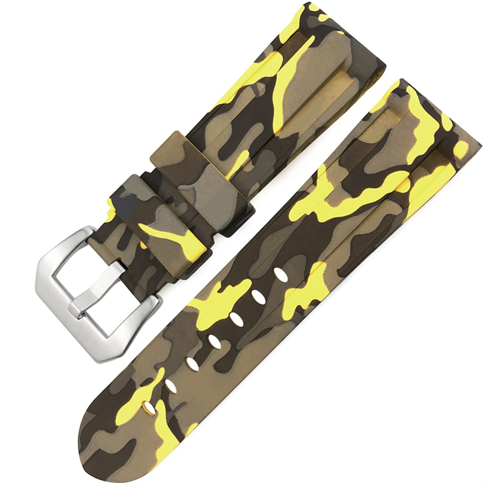 Bracelet caoutchouc pour Panerai résistant avec fermoir papillon - 7