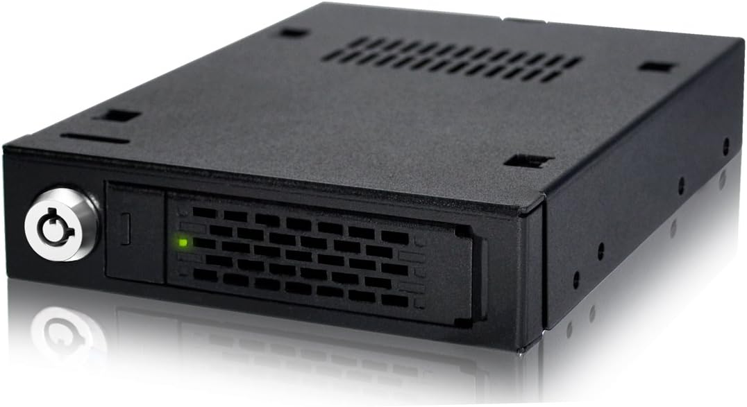 ICY DOCK Rugged Full Metal 2.5” SAS/SATA HDD & SSD Mobile Rack for External 3.5" Drive Bay | ToughArmor MB991IK-B
