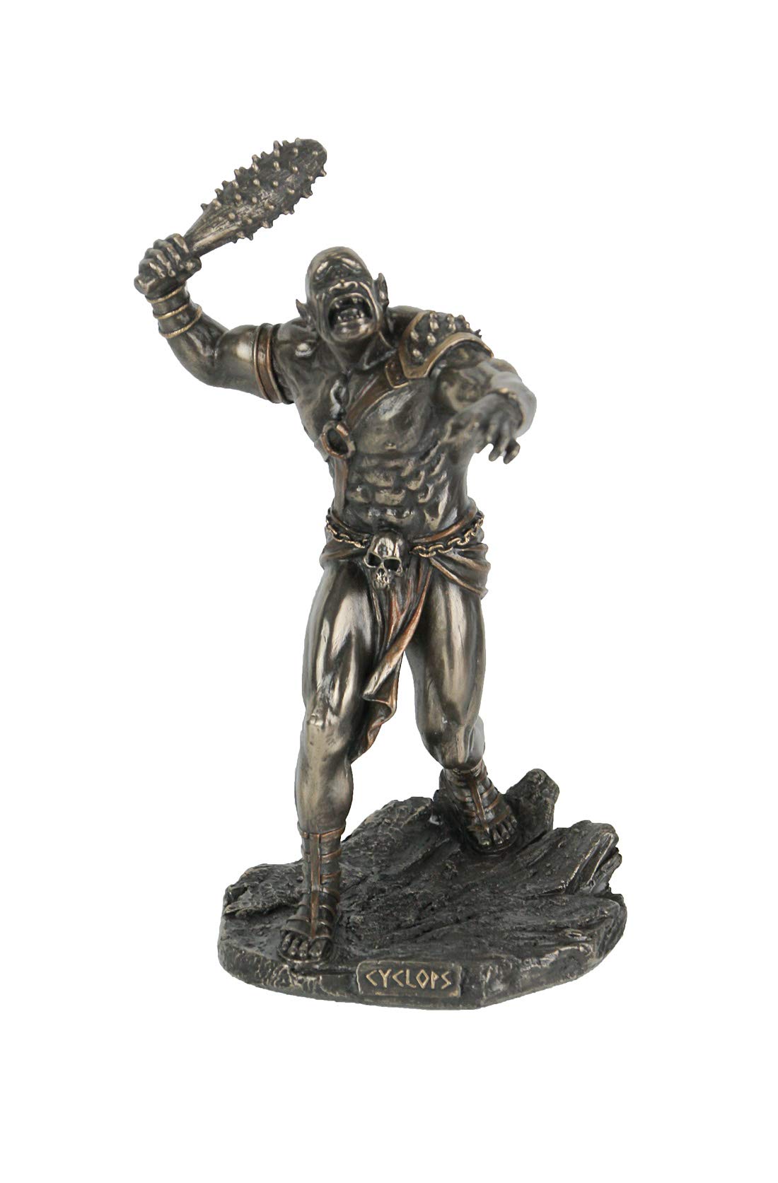 Veronese Design Greek Mythology Cyclops One Eyed Giant Wielding Spiked Club Statue