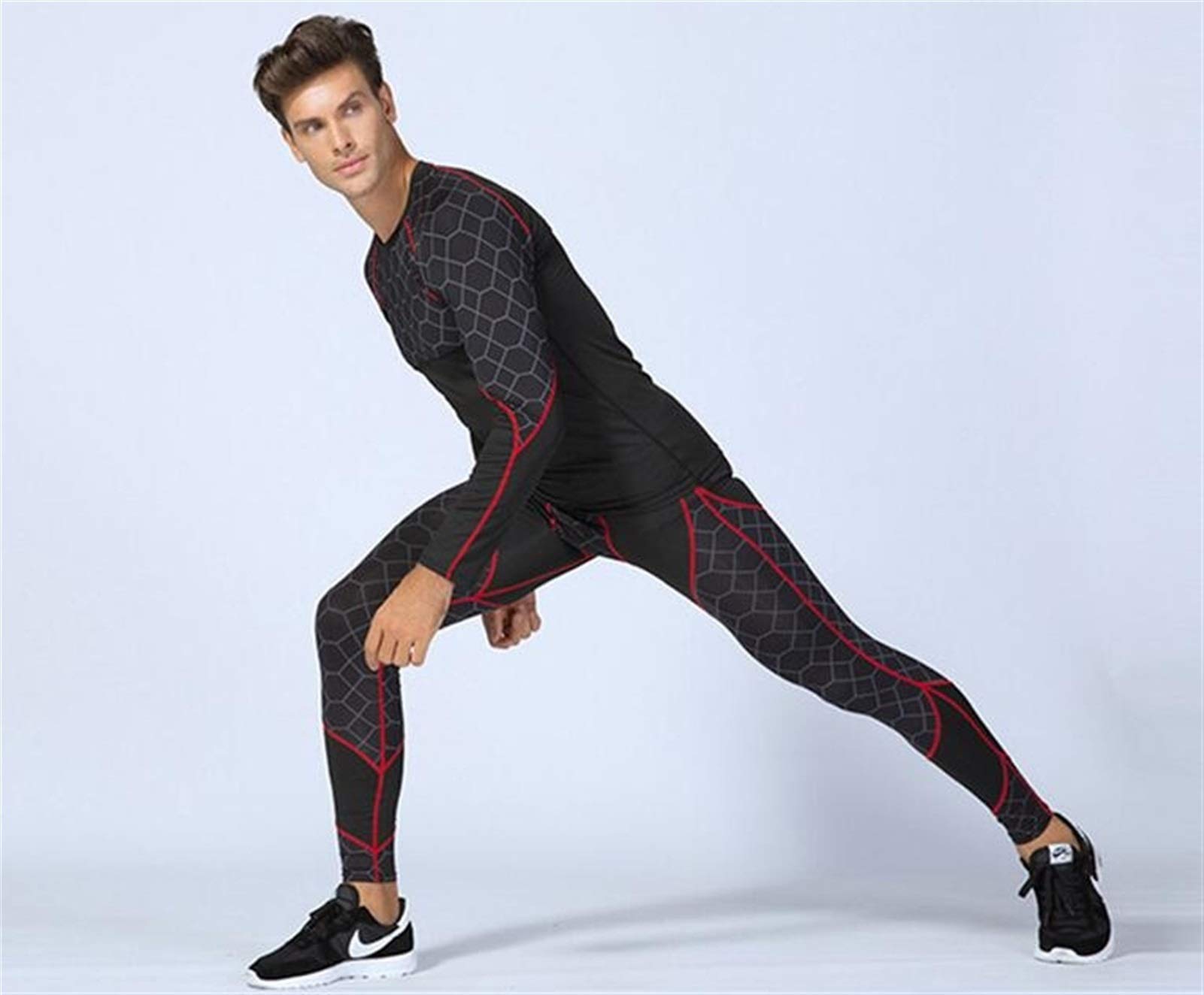 Inverno Biancheria Intima Termica Set Uomini Stretta Intimo Termico A Secco A Lungo Johns Rapida Stretch Uomo Maschio Leggings Cloth (Color : C5, Size : XL.)