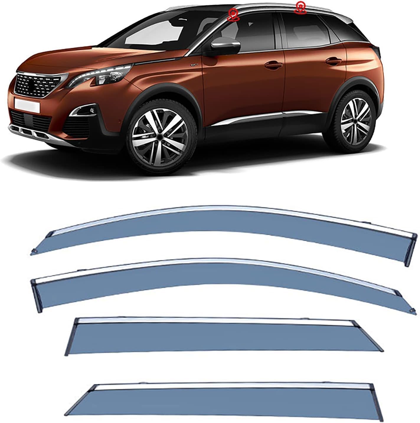 Auto zonneschermen | Peugeot 3008