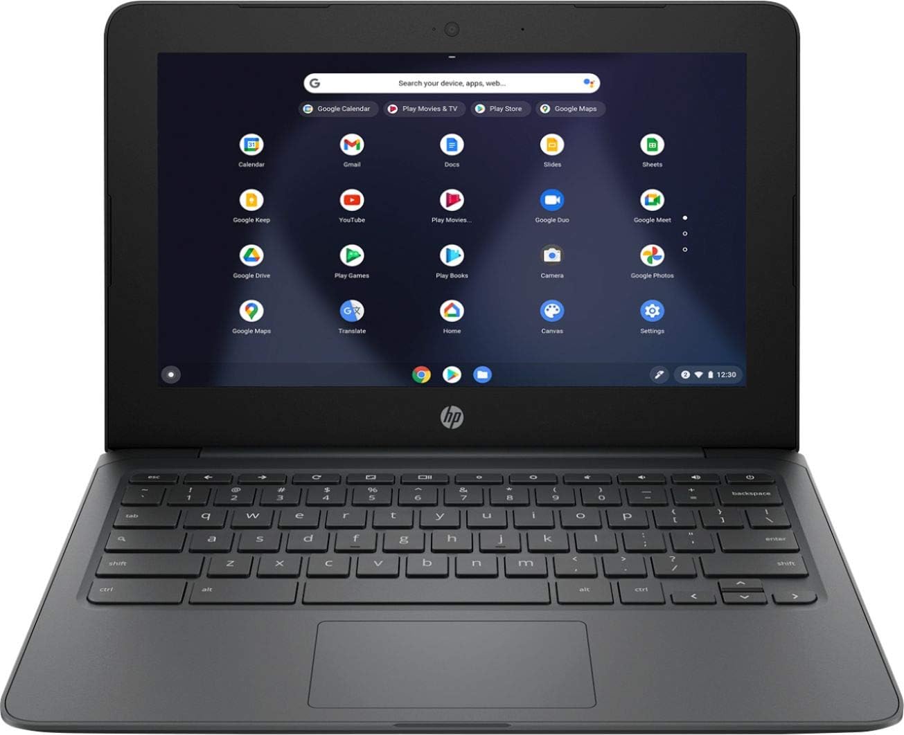 2019 HP Chromebook mit Intel Celeron N4000 (11,4-zoll, 4GB RAM, 32GB SSD) (QWERTY Englisch) (Generalüberholt)