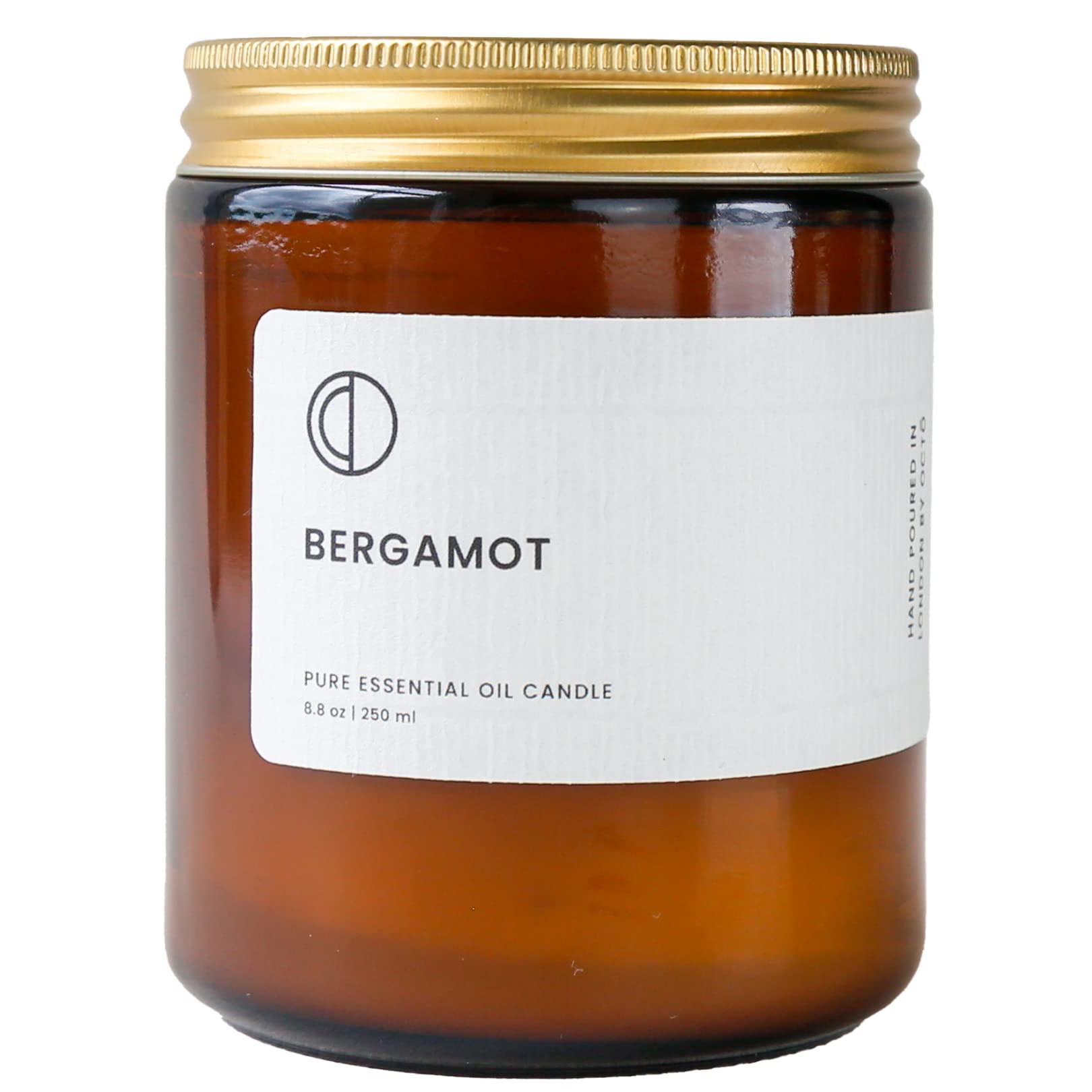 Octō Cream Bergamot | Scented Candle. Made With Essential Oils And Soy Wax. 250Ml