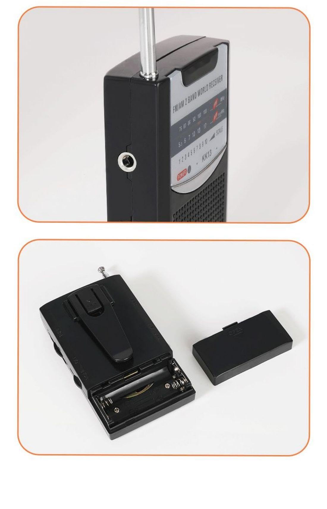 Radio Portatile RAYPOW AM/FM – Mini Tascabile Con Altoparlante, Antenna E Batterie AA