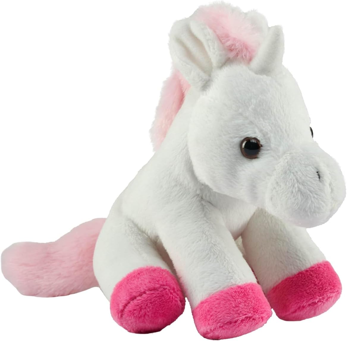 Wild Republic Pocketkins Eco Unicorn White, Stuffed Animal, 5 Inches, Plush Toy, Made from Recycled Materials, Eco Friendly