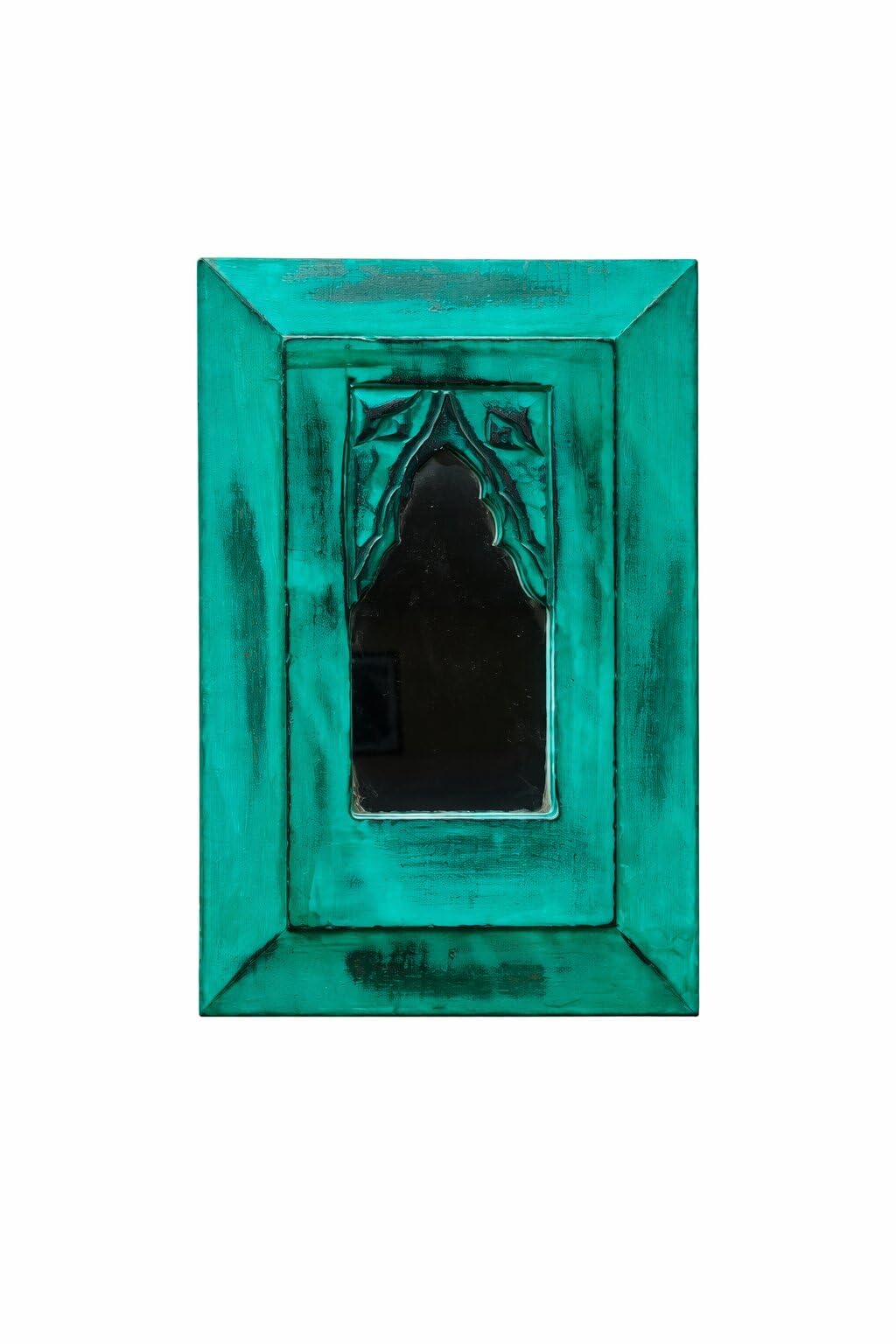 AURANEST DECORS Wooden Jharokha Wall Decor Frame | Traditional Indian Window Style Wall Hanging for Living Room, Hallway, Bedroom & Home Interior Decoration (Green)-image-23