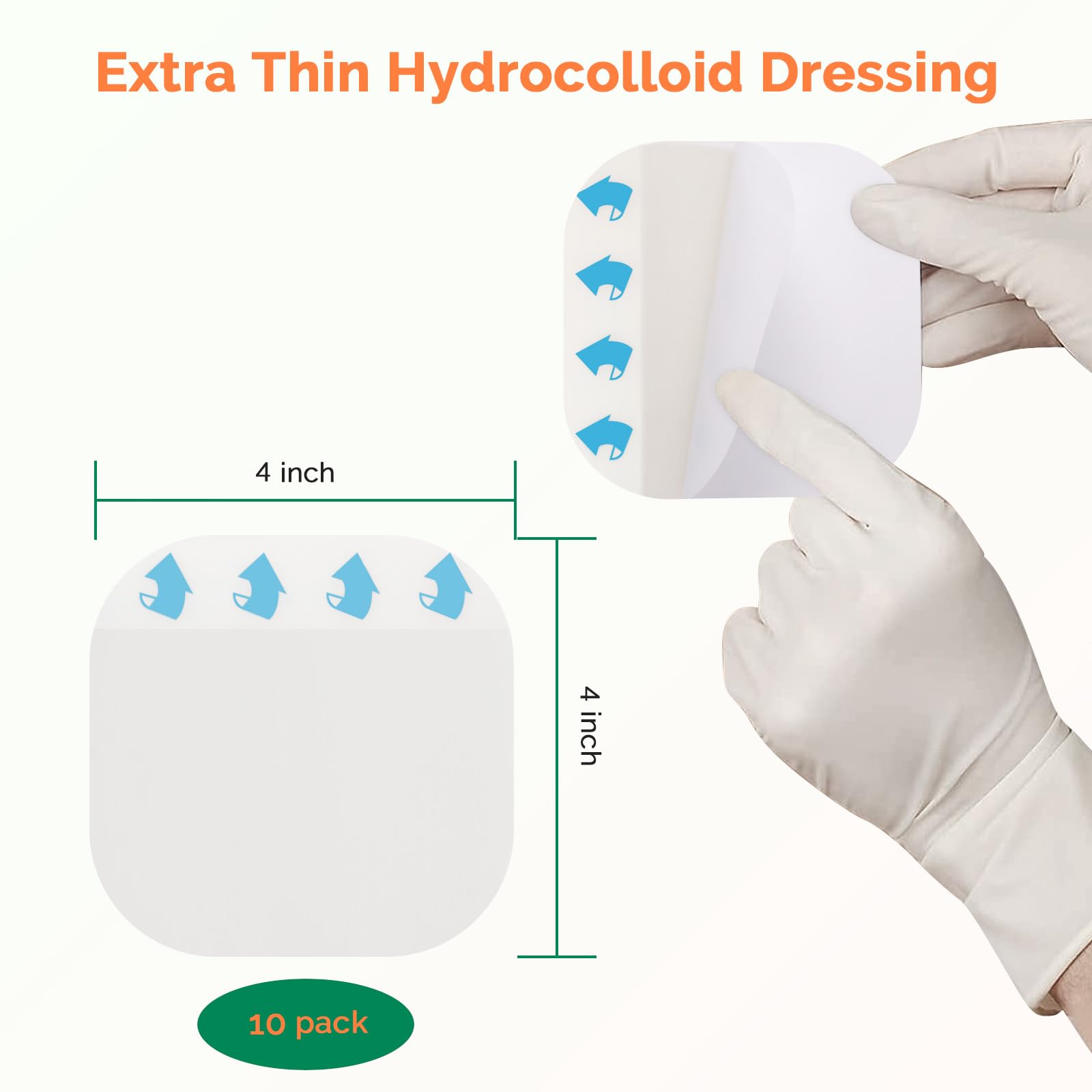 Extra Thin Hydrocolloid Bandages 10 Pack 4