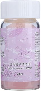 1 Bottle Eyelash Extension Tweezers Cleaner, Glue Remover, Tweezers Glue Remover Ball, Sponge Ball for Lash Extension Tools, Eyelash Tweezers Glue Remover