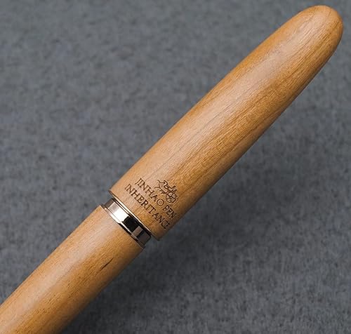 Miniatura 3 de JINHAO 9036 - Pluma estilográfica de madera natural, hecha a mano (punta fina de 0.020 in, madera de cerezo)