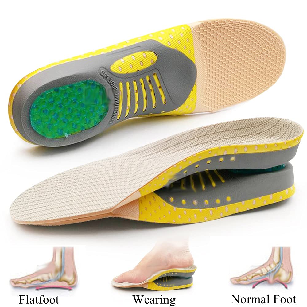 Unisex Sport Insoles for Shoes Sole Deodorant Shock Absorption Soft Insole Running Mesh Basketball Foot Pads Insert (Size : L EU 41-45)