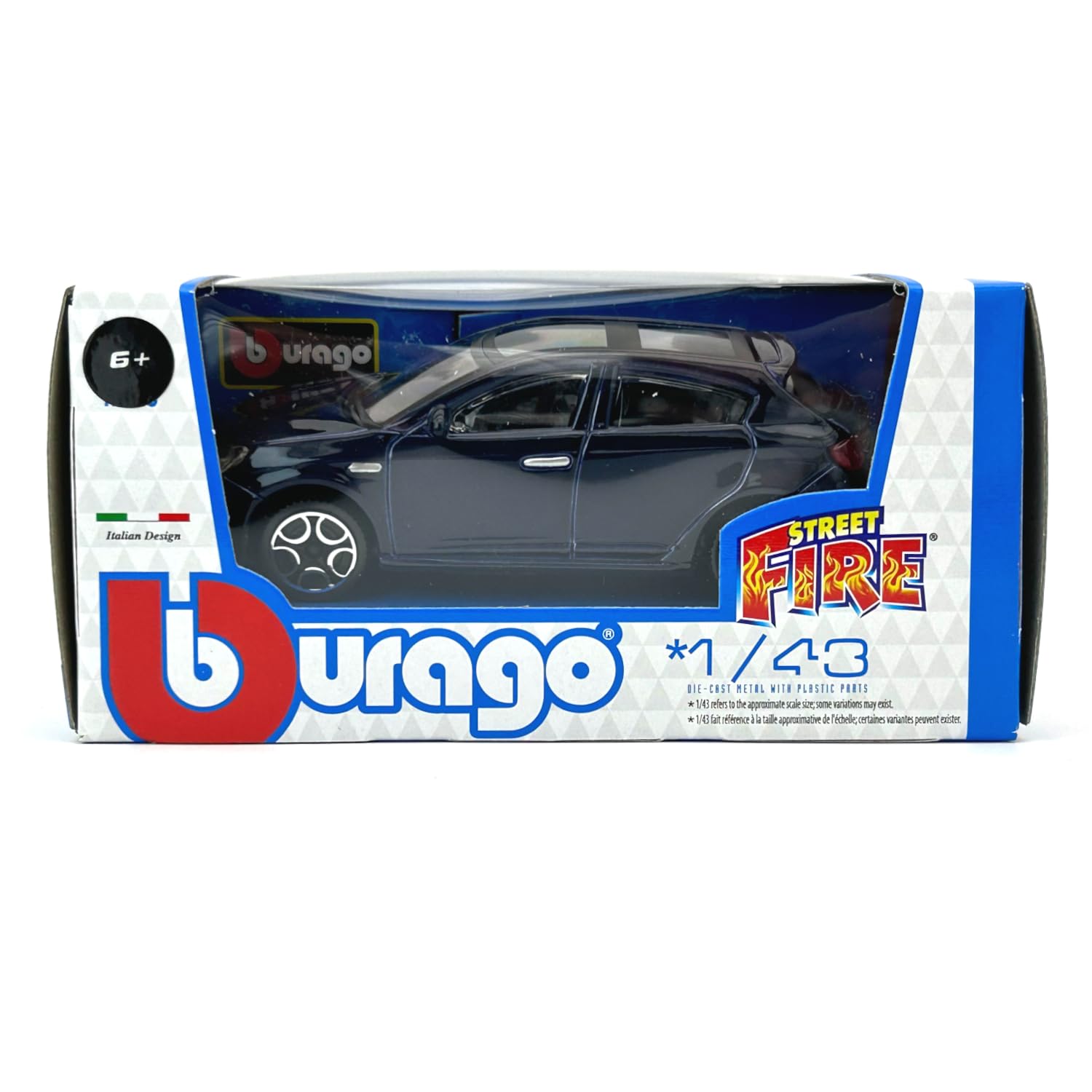 Burago Alfa Romeo Giulietta '4 Antar' & Mercedes 190E '45 Alpilatte' As Shown | UK